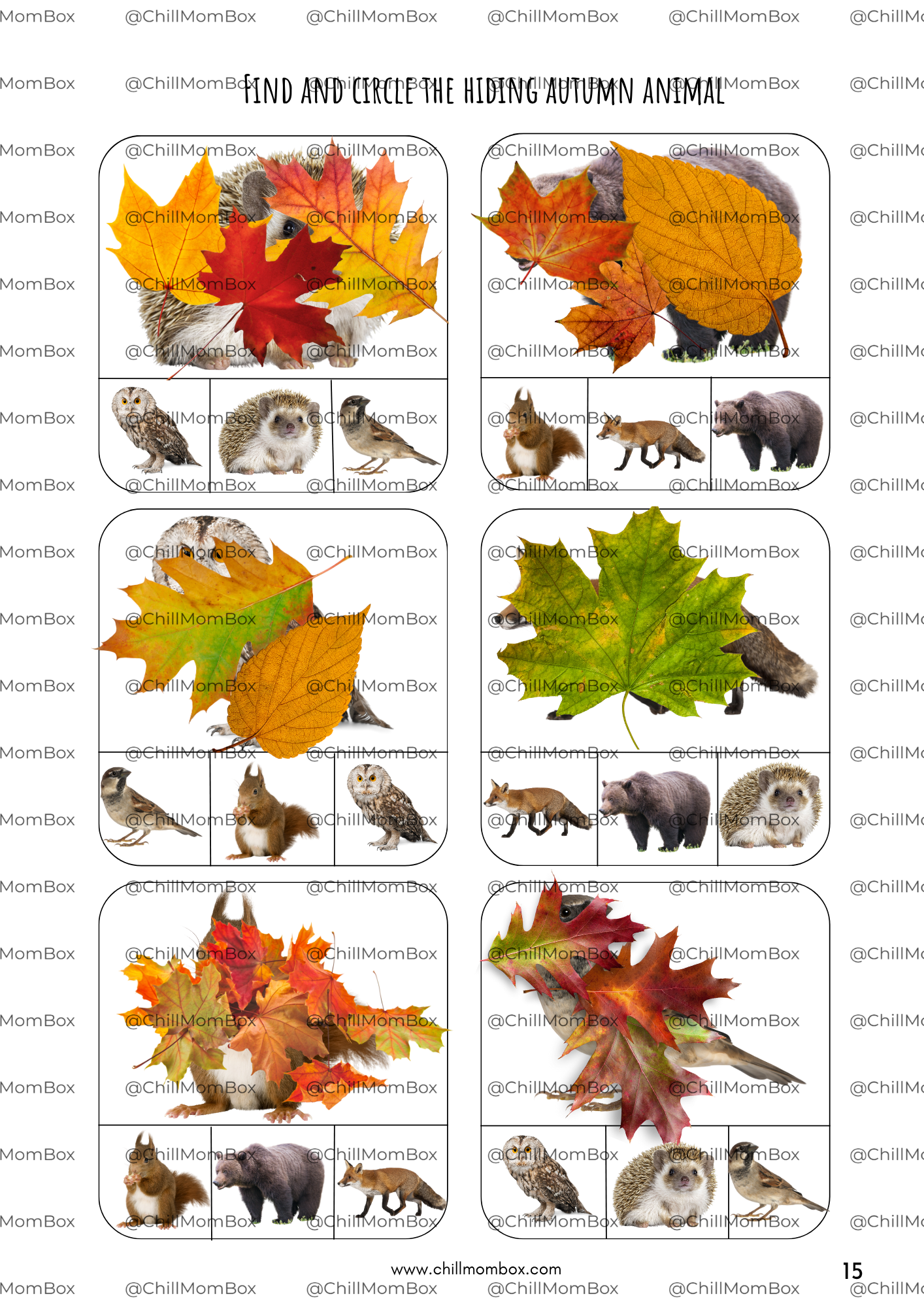 Autumn Activity Book for Kids (Ages 2–5) | Chillmom Montessori Play & Learn