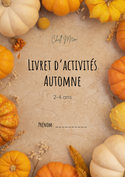 Autumn Activity Book for Kids (Ages 2–5) | Chillmom Montessori Play & Learn