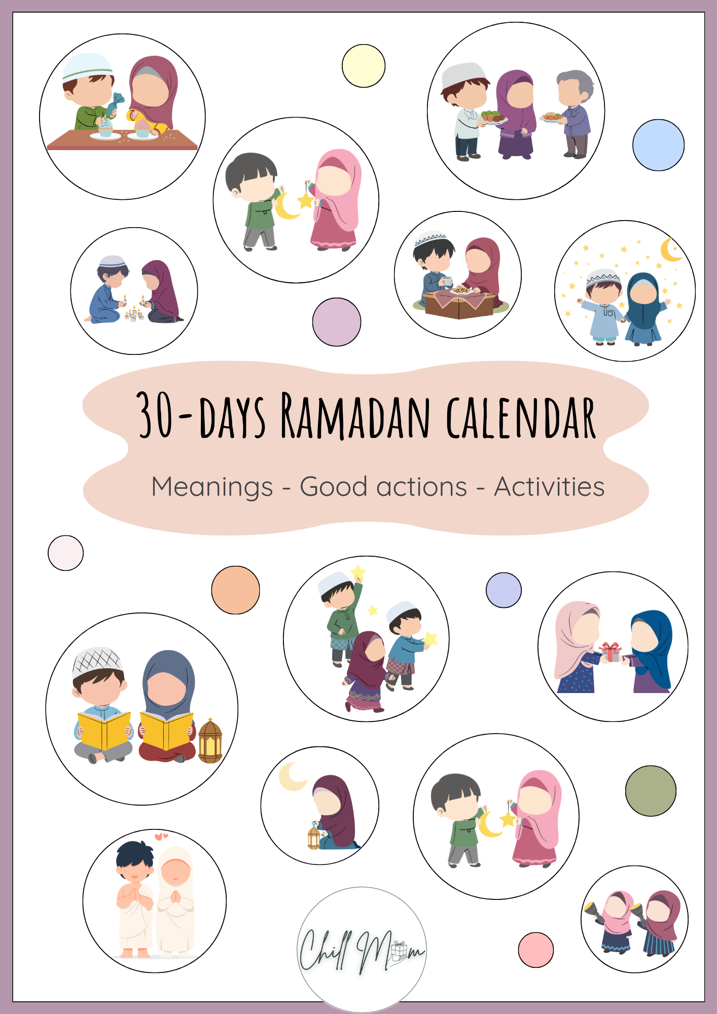 Islamic Ramadan activity book for kids with daily Quran and good deeds