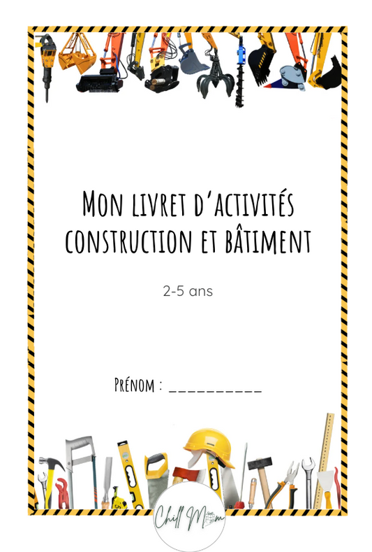Construction Activity Book for Toddlers | Perfect for your Montessori Bookshelf