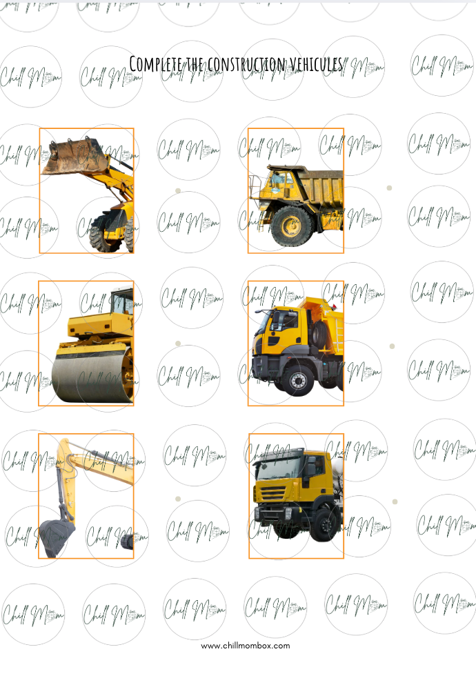 Construction Activity Book for Toddlers | Perfect for your Montessori Bookshelf