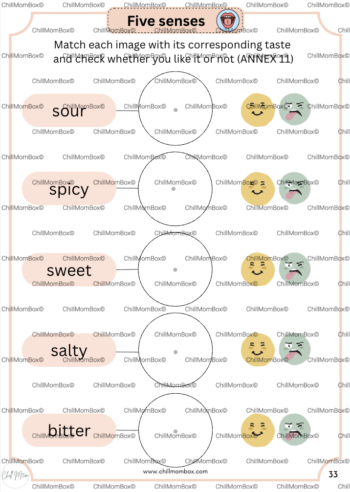 My Body, Senses & Emotions: Printable Activity Book for Kids