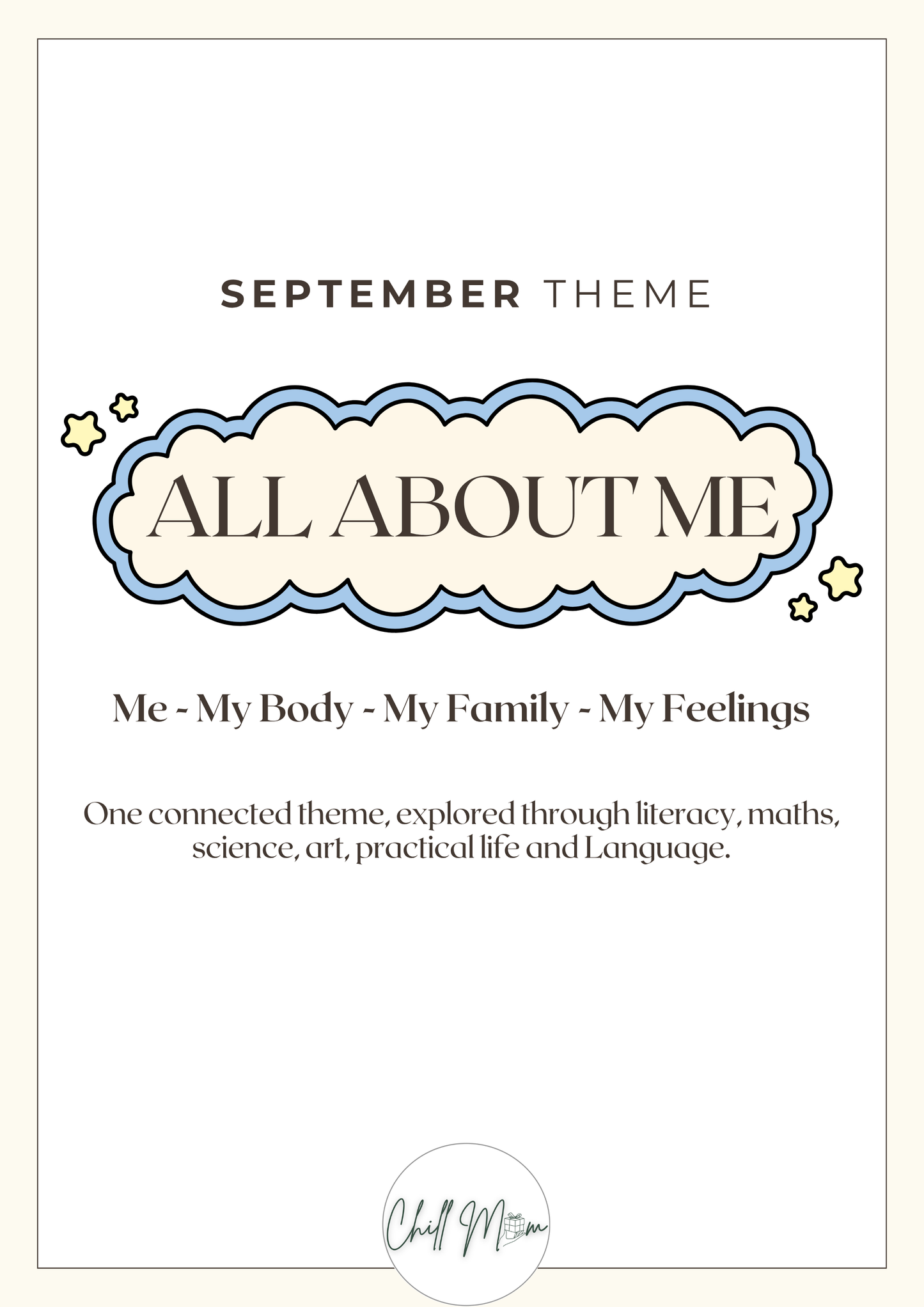 All About Me Activity Pack: Me, My Body, My Family & My Feelings