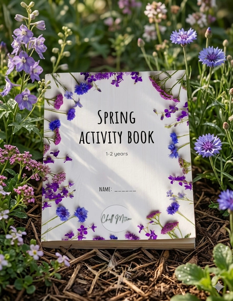 A beautifully designed Spring Activity Book for toddlers ages 1–2